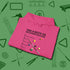 6 Keys to Billiards Success (E.A.T.A.S.S.) Hoodie, folded view, in Heliconia made for pool sharks, not posers